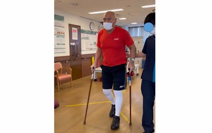 【武藤敬司】　股関節手術後　「リハビリ頑張ってます！！」　懸命な姿に　ファン反響　「ナイスガッツ!!　武藤さん」|TBS NEWS DIG