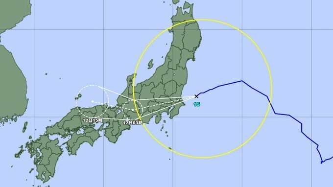 【台風情報】台風15号(チャンホン)は11日夜には関東地方に上陸か...お盆期間中に日本列島へ　今どこに？ 日本への影響はどうなる？ 最大瞬間風速35m/s予想　進路予想・勢力を詳しく　今後の全国の天気を画像で　気象庁【進路図で見る】　|　山形のニュース│TUYテレビユー山形