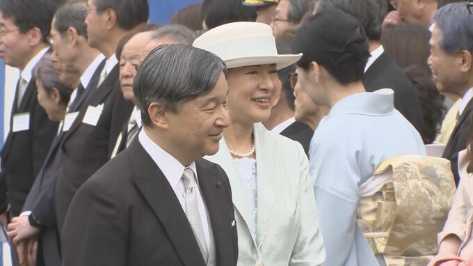 天皇皇后両陛下「能登半島への思い」を善田議長に述べられる　春の園遊会　|　石川県のニュース｜MRO北陸放送