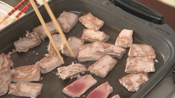 園児が「中トロ」をステーキで…「う～ん、うまい」　クロマグロ水揚げトップクラスの境港で「マグロ集会」　|　BSSニュース | BSS山陰放送