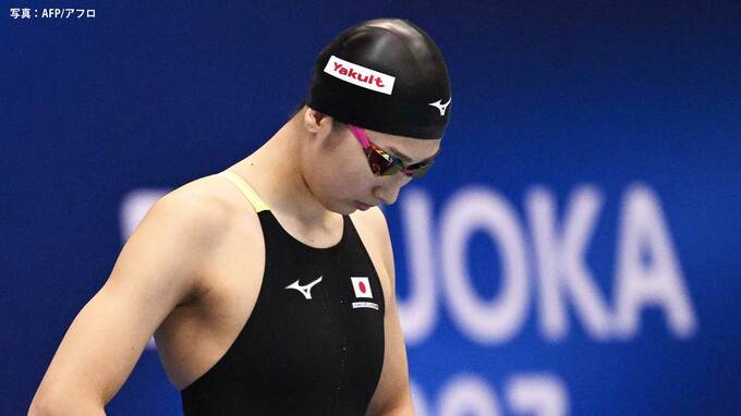 池江璃花子10レース目 50m自由形は予選敗退 インタビューエリアで大号泣【世界水泳選手権】|TBS NEWS DIG