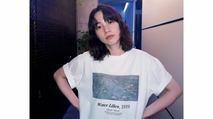 【 のん 】　「よい曲たちが揃ってきているのでとてもワクワクしている」　 新曲レコーディングに意欲満々　モネの睡蓮Tシャツ姿も話題に|TBS NEWS DIG