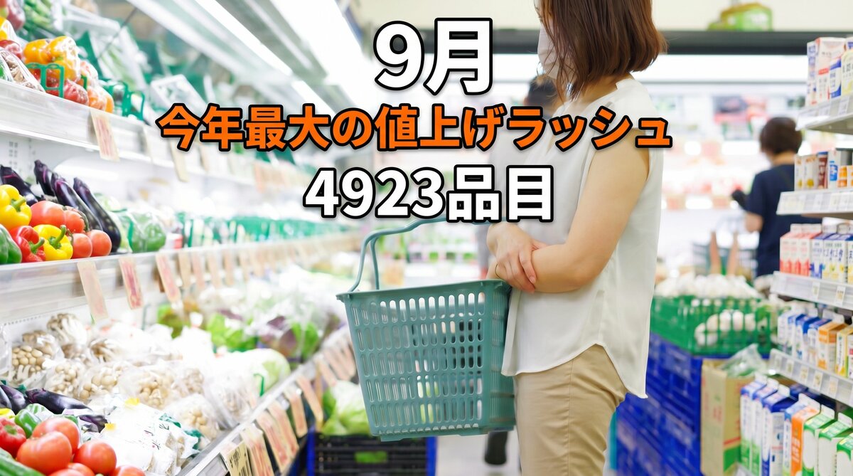 最終値下げ【非売品】貴重 最近10年の歩み 9月は今年最大の値上げラッシュ「4923品目」調味料や加工食品が中心