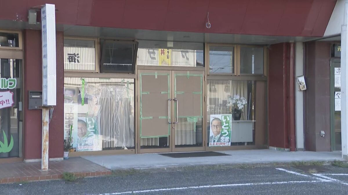 高市総理のポスターに刃物が…窓ガラスも割られる　愛知県美浜町議会の議長の事務所で【独自】