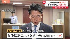 コメ最新平均価格　再び値上がり　5キロあたり3891円　前週より115円上がる| TBS CROSS DIG with Bloomberg