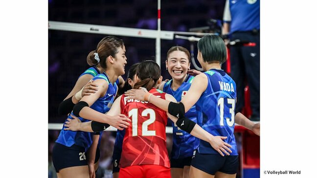バレー女子日本代表、トルコにフルセットの末勝利！ベスト4進出　石川真佑「セットごとに集中できた」【ネーションズリーグ】|TBS NEWS DIG