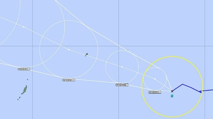 【台風情報】台風5号(ハグピート)の今後はどうなる？　このあとの勢力と進路を詳しく　最大瞬間風速30メートル予想　今後の全国の天気を画像で　気象庁　|　山形のニュース│TUYテレビユー山形