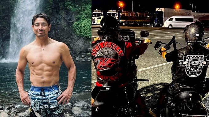 【 魔裟斗 】　恒例の夏ツーリングで “肉体美” 披露「今年もツーリングで滝遊び！」水着ショット＆愛車ハーレー公開にファン歓喜|TBS NEWS DIG