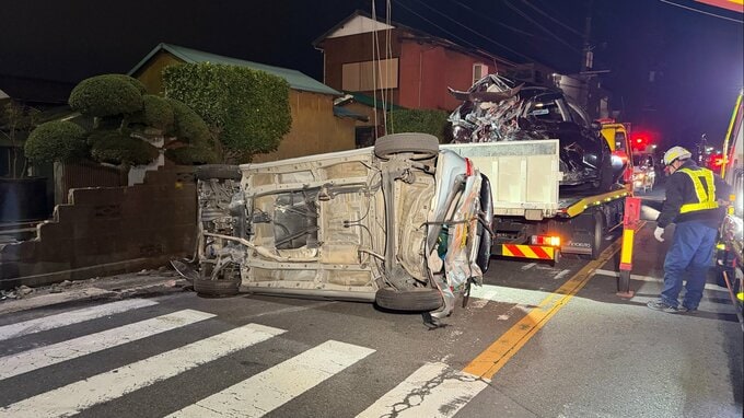神奈川・平塚市で大型トラックが6台の車に突っ込む 「気を失っていたみたい」との証言も　4人軽傷|TBS NEWS DIG
