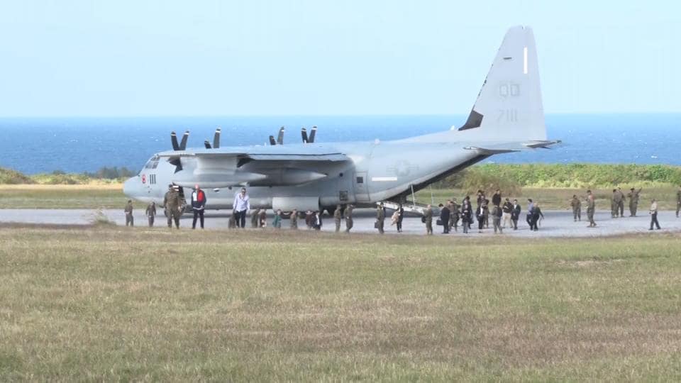 米軍 伊江島補助飛行場の滑走路使用を再開 「今後も作戦上必要なら嘉手納基地で降下訓練」
