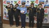 女子ラグビーチーム・ながとブルーエンジェルスの選手が1日警察署長に 山口県長門市 | 山口のニュース・天気・防災|tys NEWS|tysテレビ山口