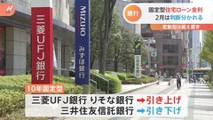 住宅ローン金利　2月適用分は判断分かれる　2行引き上げ1行引き下げ| TBS CROSS DIG with Bloomberg