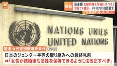 「選択的夫婦別姓を可能にすべき」国連の委員会が日本政府に民法を改正するよう勧告| TBS CROSS DIG with Bloomberg