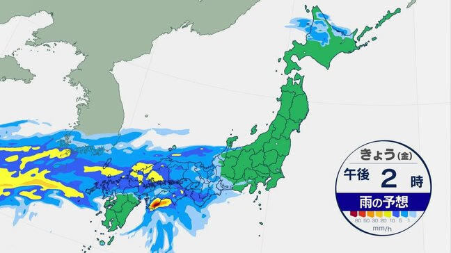 【11月1日 今日の天気】天気下り坂　西日本は激しい雨も　夜にかけて東日本にも雨雲広がる　西～東日本 あすは大雨に警戒|TBS NEWS DIG