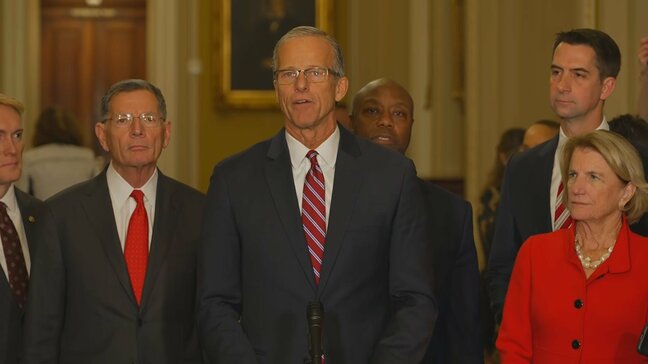 アメリカ上院共和党トップ「院内総務」にスーン議員　トランプ氏を強く支持するスコット議員は敗れる　米メディア“関税やウクライナ支援でトランプ氏と対立の可能性”|TBS NEWS DIG