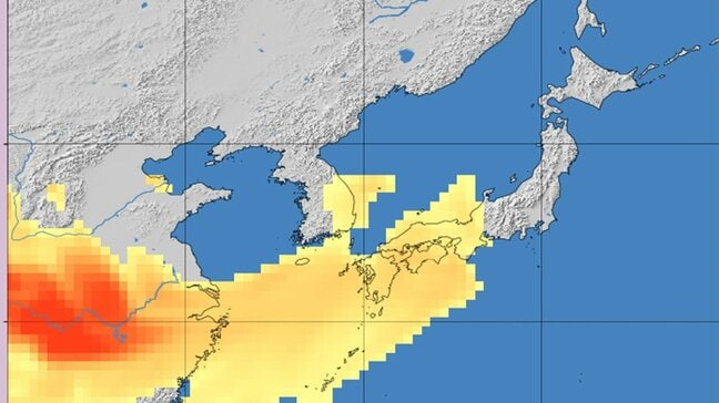 黄砂情報 西日本の広い範囲に黄砂が飛来 場所によっては視界が10キロ以下に…気象庁が注意呼びかけ 黄砂とは何かの解説も|TBS NEWS DIG