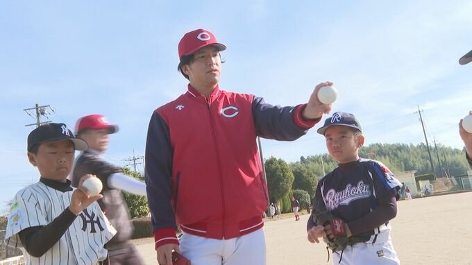 「コントロールよくする方法を教えてもらった！」プロ野球選手が小学生に指導　|　山口のニュース・天気・防災｜tys NEWS｜ｔｙｓテレビ山口