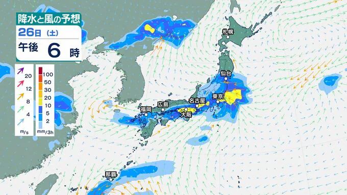 【台風の影響は？】沖縄・奄美では台風26号の影響で⼤しけとなり、台風の進路等によっては⼤荒れや警報級の⾼潮となるおそれ　10月5日までの雨風シミュレーション【気象庁25日発表　26⽇から10⽉2⽇までの週間天気予報】|TBS NEWS DIG