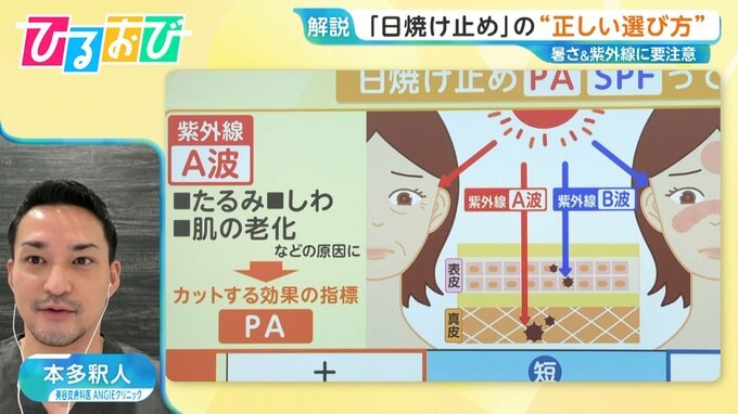 “日焼け”黒くなる人・赤くなる人で対策は変わる？「日焼け止め」の正しい選び方を医師が解説【ひるおび】|TBS NEWS DIG
