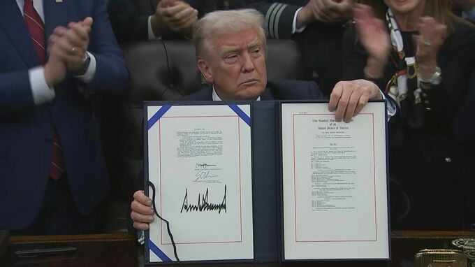 【速報】米政府閉鎖が過去最長の43日間で解消　トランプ大統領の署名で「つなぎ予算」が成立