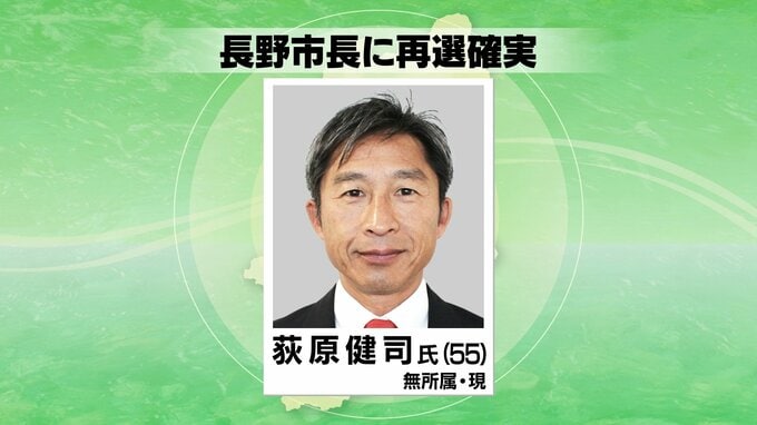 【速報】長野市長選挙　現職の荻原健司氏が再選確実　|　SBC NEWS | 長野のニュース | SBC信越放送