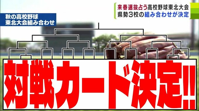 高校野球「秋の東北大会」対戦カードが決定！青森山田・八戸学院光星・弘前学院聖愛の初戦は…【組み合わせ掲載】|TBS NEWS DIG