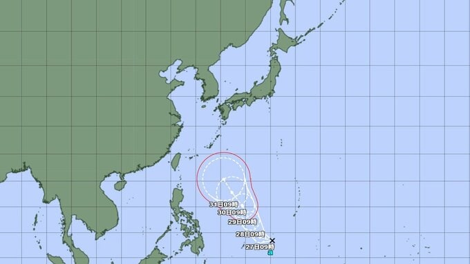"台風のたまご" ＝熱帯低気圧が発生　あすには台風に発達の見込み　このあとの勢力と進路を詳しく　今後は沖縄方面に向かうか　今後の全国の天気を画像で　気象庁　|　山形のニュース│TUYテレビユー山形