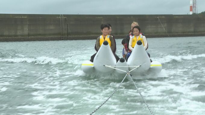 ＳＵＰにバナナボート…海の日にマリンスポーツを体験　山口県光市|TBS NEWS DIG