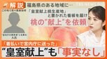 桃“皇室献上”も「事実なし」、渦中の自称“宮内庁関係者”を直撃!【Nスタ解説】|TBS NEWS DIG