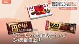 明治「アーモンドチョコレート」など34品目値上げ 湖池屋も「ポテトチップス」など16品目で“実質値上げ”|TBS NEWS DIG