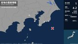 神奈川県、千葉県で最大震度1 震源地は千葉県南東沖 マグニチュード4.2 津波の心配なし(6月20日午前9時46分頃)|TBS NEWS DIG