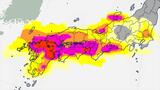【大雨情報】西日本~北日本は土砂災害に厳重に警戒 西日本~北日本で13日にかけ非常に不安定な状態続く【雨と風のシミュレーション・発雷確率】|TBS NEWS DIG