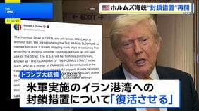 「貨物の価値の20％の払い戻しを求める」トランプ大統領がホルムズ海峡の安全航行の“対価”を各国に請求|TBS NEWS DIG