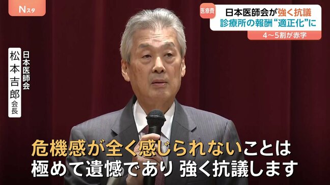 日本医師会が診療所の報酬“適正化”に抗議「医療・介護提供体制が維持できなくなる危機感が感じられない」 来年度の診療報酬改定をめぐり|TBS NEWS DIG