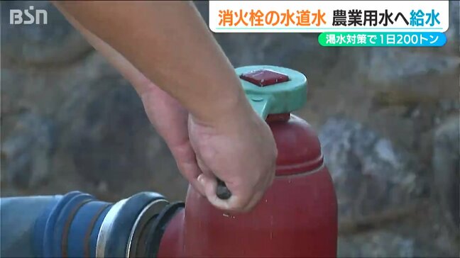 “消火栓”から1日200トン 田んぼの『渇水対策』で初の試み　新潟県五泉市|TBS NEWS DIG