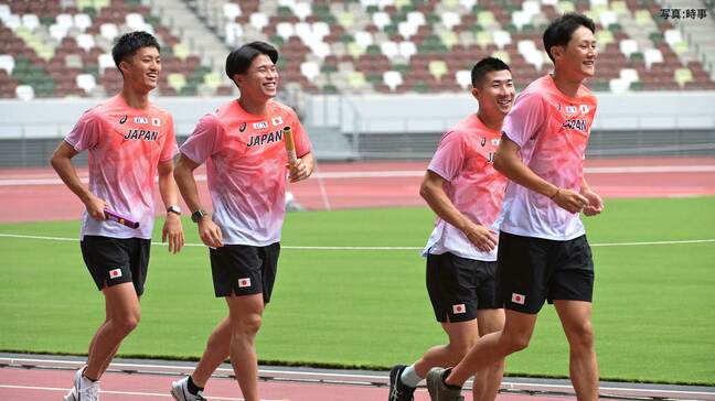 “リレー侍”、予選に挑むメンバー発表！1走から小池祐貴→柳田大輝→桐生祥秀→鵜澤飛羽　3大会ぶりメダルへ【世界陸上】|TBS NEWS DIG