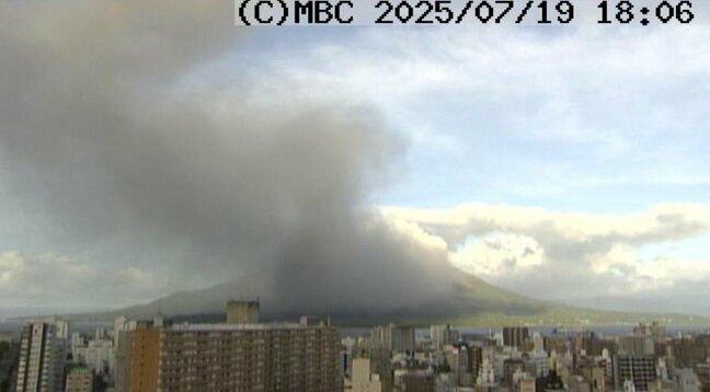 桜島【今夜~あす20日の降灰予報】灰は鹿児島市吉野方向に|TBS NEWS DIG