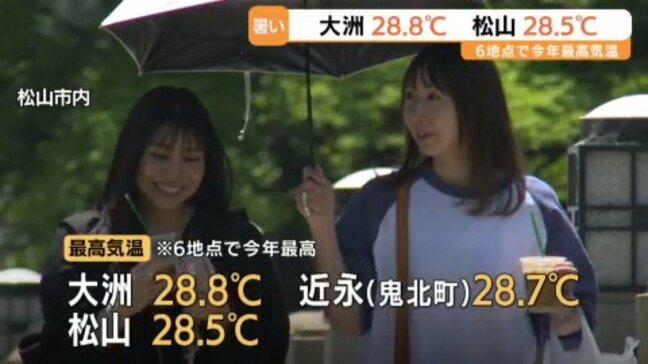 きょうも暑い!松山で28.5度 アイスキャンディー店人気【愛媛】|TBS NEWS DIG