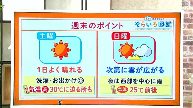 高知の天気　土日は次第に天気が下り坂に　日曜夜は雨の所も　東杜和気象予報士が解説|TBS NEWS DIG