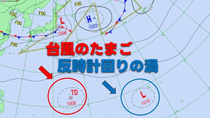 新たな【台風のたまご】と【反時計回りの渦】が同時に　風雨シミュレーションと全国週間天気　気象庁発表|TBS NEWS DIG
