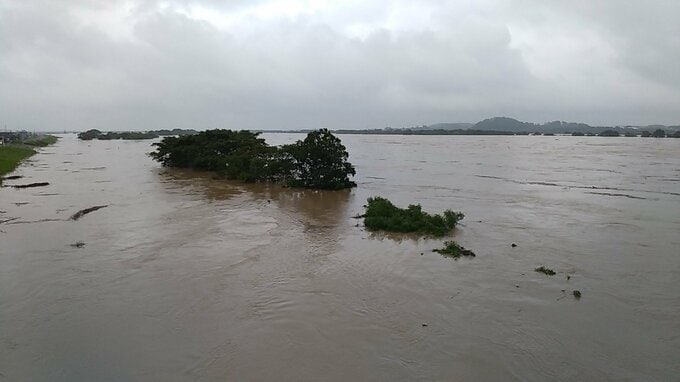【山形大雨】酒田市入船町　最上川の様子（写真）　|　山形のニュース│TUYテレビユー山形