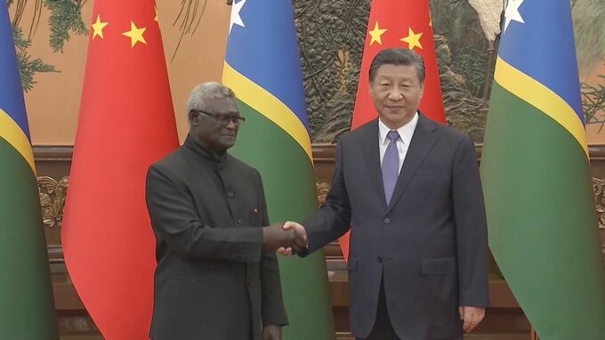 「包括的な戦略パートナーシップ」を確立　中国の習近平国家主席はソロモン諸島のソガバレ首相と会談|TBS NEWS DIG
