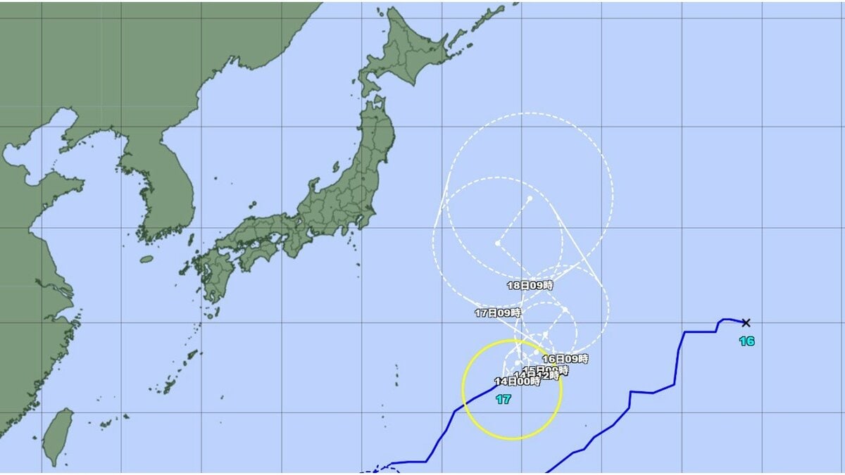 台風 は 今 どこに