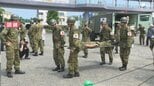 南海トラフ巨大地震に備え陸上自衛隊が救護所の開設訓練 けが人を手当てする流れなど確認＝静岡市|TBS NEWS DIG