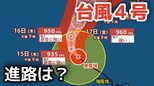 【台風情報】大型で猛烈な「台風4号」　最大瞬間風速は75メートル 17日（金）には小笠原近海予想　今後の進路は？14日（火）～19日（日）雨風シミュレーション【気象庁 14日最新情報】|TBS NEWS DIG