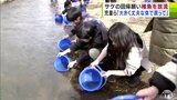 「丈夫な体で戻ってきて」小学生が1万尾の『サケの稚魚』を放流 プランクトン減少などで年々少なくなっている川に戻ってくるサケ 青森県南部町 | 青森のニュース│ATV NEWS│青森テレビ