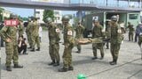 南海トラフ巨大地震に備え陸上自衛隊が救護所の開設訓練 けが人を手当てする流れなど確認=静岡市 | 静岡のニュース | SBSNEWS | 静岡放送