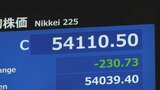 【速報】日経平均 230円安の5万4110円で取引終了　4営業日ぶりに値下がり　利益確定する動きが相場押し下げ|TBS NEWS DIG