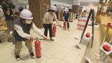大勢の買い物客を避難誘導 JR大分駅に隣接の商業施設で火災想定の防災訓練 | 大分のニュース|OBS NEWS|大分放送
