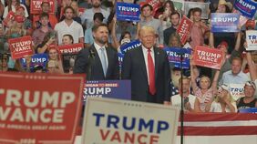 まもなくトランプ氏が演説　暗殺未遂事件後、初の選挙集会　会場には多くの支持者　米・ミシガン州|TBS NEWS DIG